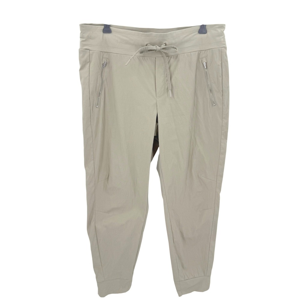 Athleta Trekkie North Jogger Tan Ripstop Hiking Pants 405726 Womens 14